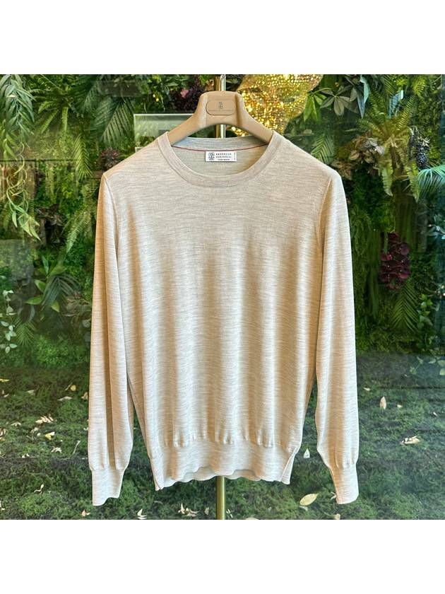 Wool Cashmere Knit Top Beige - BRUNELLO CUCINELLI - BALAAN 2