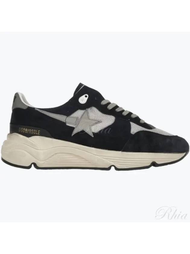 Star Running Sole Suede Low Top Sneakers Grey Navy - GOLDEN GOOSE - BALAAN 2