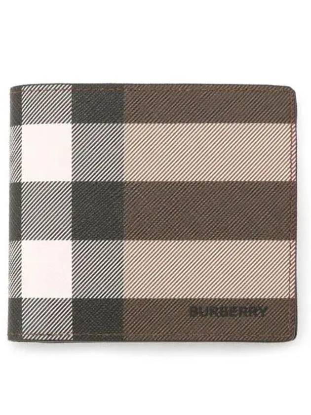 Vintage Check 2-Fold Half Wallet Dark Birch Brown - BURBERRY - BALAAN 3