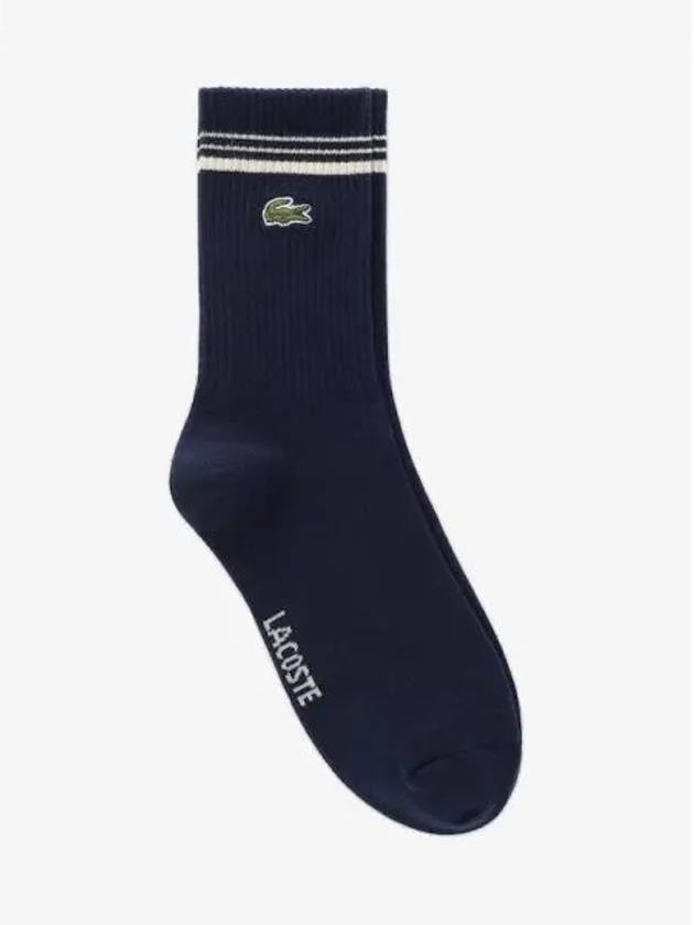 Men s striped ribbed socks RA770E 54N 166 Domestic product GQ2N24070546860 - LACOSTE - BALAAN 1