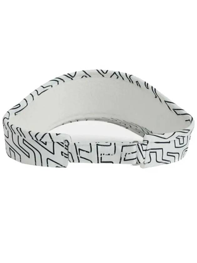 Bone Print Visor White Outline Bridge Swirl - J.LINDEBERG - BALAAN 4