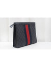 Supreme Canvas Web Clutch Bag Black 475316 - GUCCI - BALAAN 2