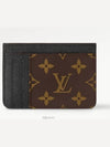 LV Big Logo Side-Up Monogram Grain Leather Card Wallet Brown - LOUIS VUITTON - BALAAN 4