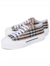 Vintage Check Cotton Sneakers Archive Beige - BURBERRY - BALAAN 2