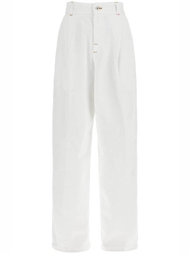 Curgio Ultra High Waist Jeans Off White - JACQUEMUS - BALAAN 1