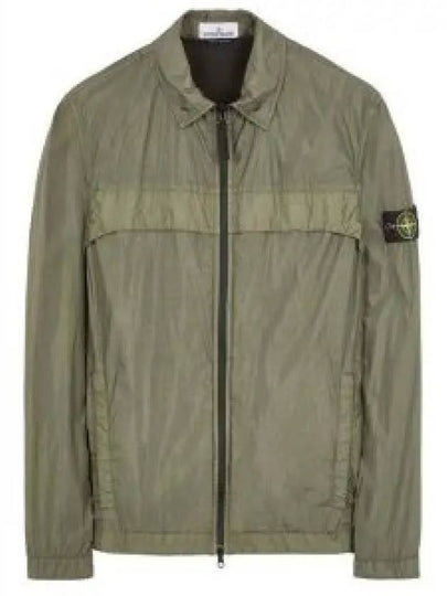 Garment Dyed Crinkle Reps R-NY Jacket Musk Green - STONE ISLAND - BALAAN 2