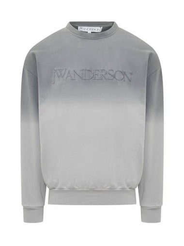 Embroidered Logo Gradient Sweatshirt Grey - JW ANDERSON - BALAAN 1