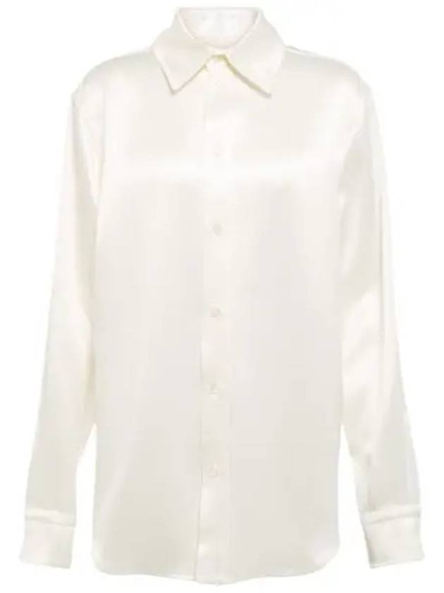 Silk Twill Shirt Ivory - BOTTEGA VENETA - BALAAN 2