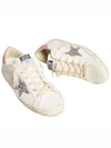 Superstar Pink Tab Leather Low Top Sneakers White - GOLDEN GOOSE - BALAAN 2