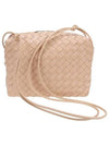 Intrecciato Loop Cross Bag Almond - BOTTEGA VENETA - BALAAN.