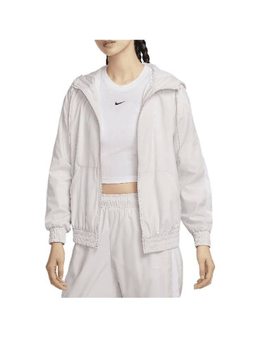 Sportswear Classic Woven Loose UV Protection Hooded Jacket Light Orewood Brown - NIKE - BALAAN 1