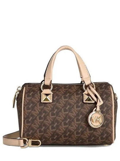 Grayson Small Empire Signature Logo Duffel Cross Bag Brown - MICHAEL KORS - BALAAN 2