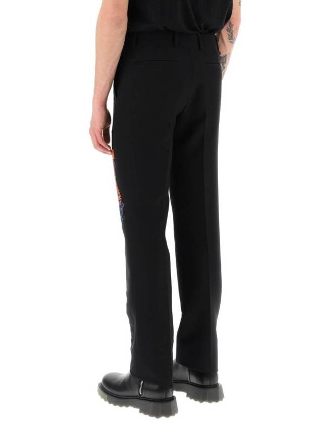 Slim Graph Coupetraiser Slacks Black - OFF WHITE - BALAAN 4