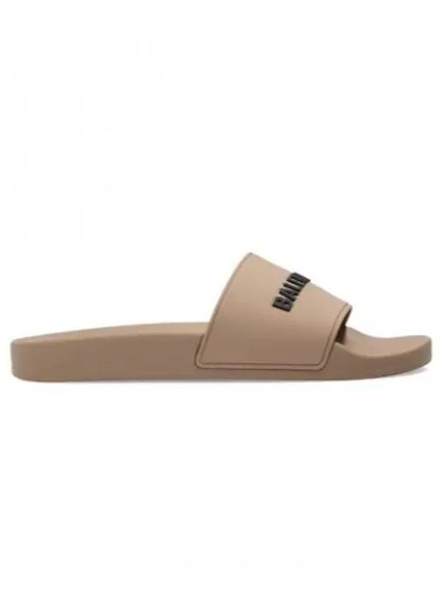 Logo Slides Slippers Beige - BALENCIAGA - BALAAN 2