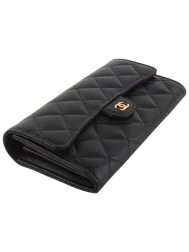 AP0241 Classic caviar gold flap women s long wallet department store invoice 34249 3 - CHANEL - BALAAN 4