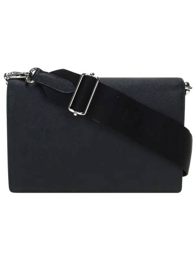 Saffiano Leather Mini Shoulder Bag Black - PRADA - BALAAN 5