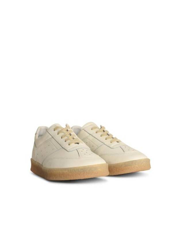 Calfskin Low Top Sneakers White - MAISON MARGIELA - BALAAN 3