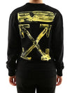 Back Painting Arrow Sweatshirt Black - OFF WHITE - BALAAN 3