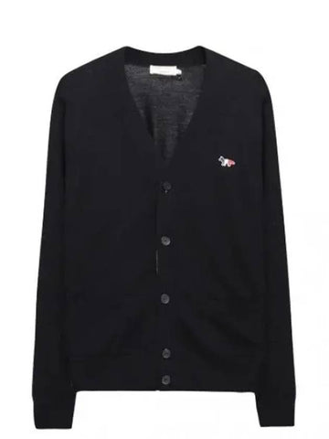 Tricolor Fox Patch Classic Cardigan Women - MAISON KITSUNE - BALAAN 1