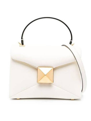 Women's One Stud Nappa Mini Cross Bag Ivory - VALENTINO - BALAAN 1