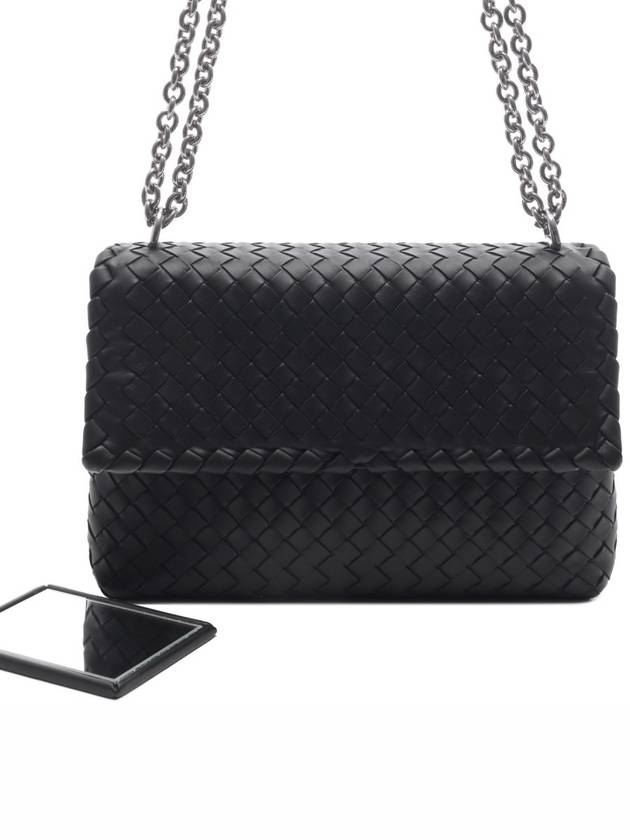 Intrecciato Olympia Shoulder Bag Black - BOTTEGA VENETA - BALAAN 2