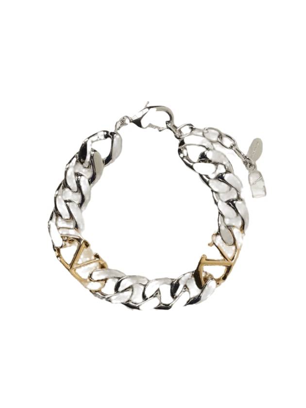 V logo bracelet silver - VALENTINO - BALAAN 1