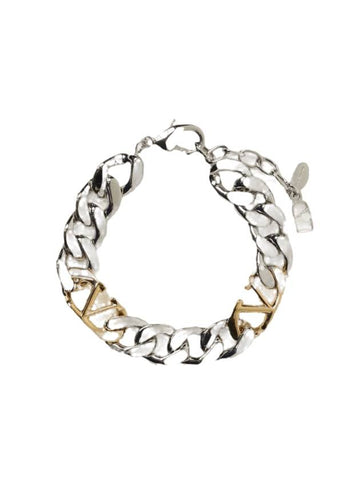 V logo bracelet silver - VALENTINO - BALAAN 1