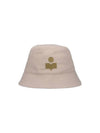 Haley Embroidered Logo Bucket Hat Beige - ISABEL MARANT - BALAAN 2