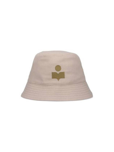 Haley Embroidered Logo Bucket Hat Beige - ISABEL MARANT - BALAAN 1