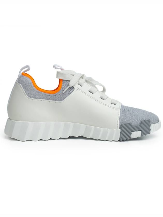 Men's Depart Low Top Sneakers Gris Blanc - HERMES - BALAAN 5