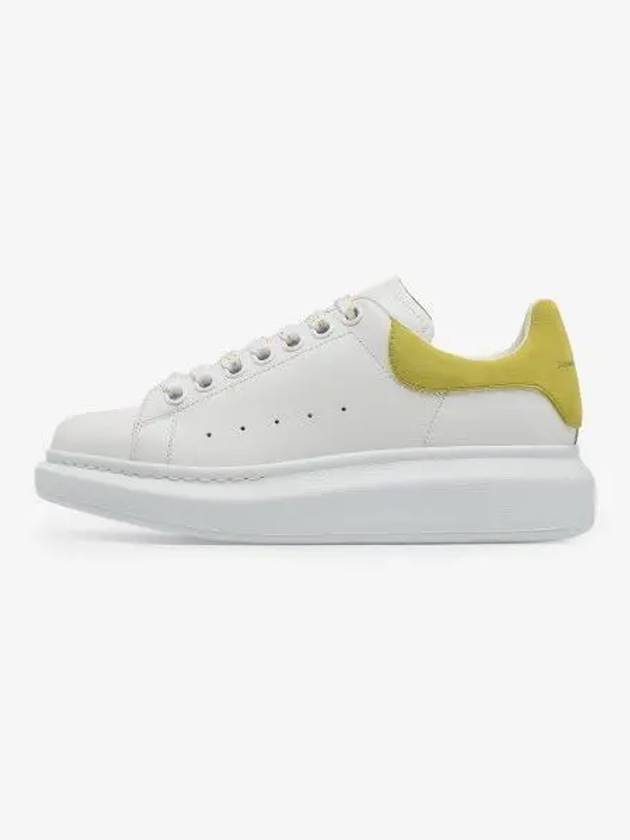 Larry Leather Low Top Sneaker White Lime - ALEXANDER MCQUEEN - BALAAN 2