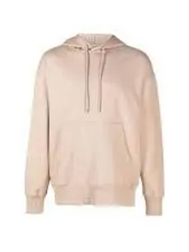 Back Logo Kangaroo Pocket Hoodie Beige - MSGM - BALAAN 2