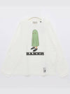 Baker Printed Long Sleeve T-Shirt White - MIHARA YASUHIRO - BALAAN 4