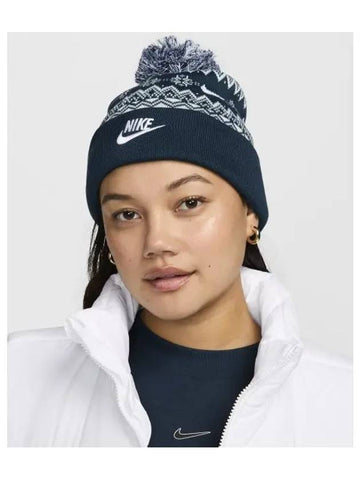 Peak Beanie Armory Navy White Glacier Blue HF0188 478 - NIKE - BALAAN 1