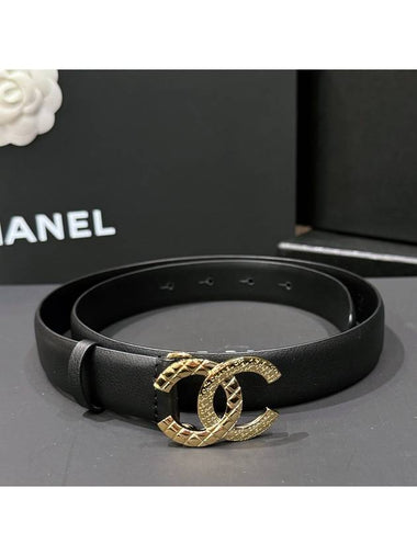 Women's Belt Calfskin Multi Gold Metal Size 75 - CHANEL - BALAAN 1