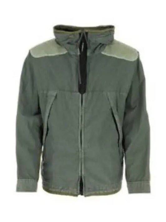 50 Fili Gum Mixed Goggle Hooded Jacket Green - CP COMPANY - BALAAN 2