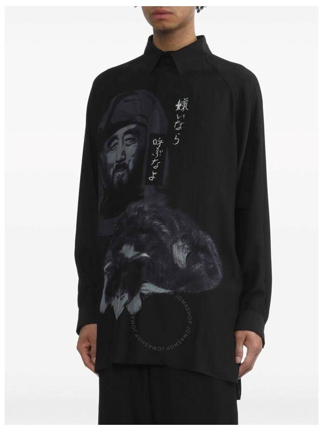 oversized silk shirt - YOHJI YAMAMOTO - BALAAN 3