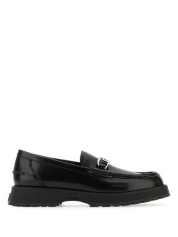 O'Lock Round Toe Calfskin Loafers Black - FENDI - BALAAN 1