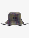 Cotton Reversible Bucket Hat Navy - BARBOUR - BALAAN 5