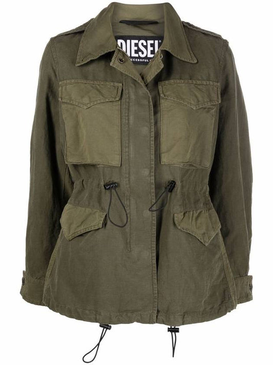 drawstring cargo jacket - DIESEL - BALAAN 1