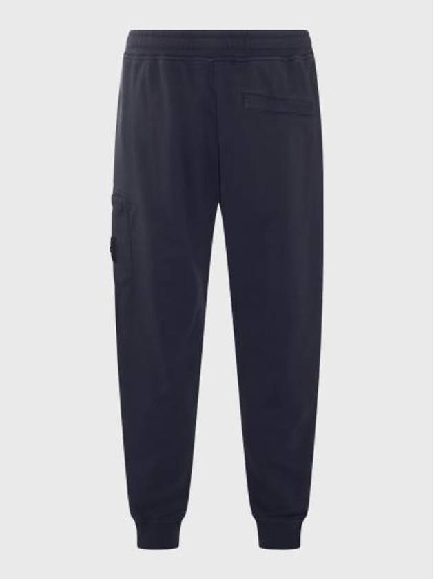 Compass Patch Cotton Track Pants Navy - STONE ISLAND - BALAAN 3