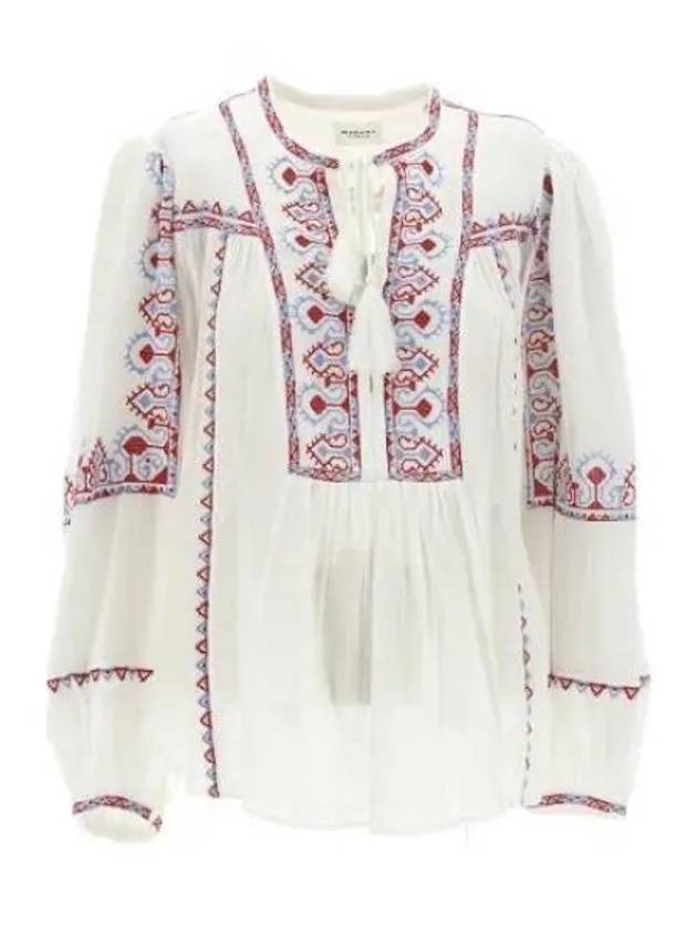 Kiledia Embroidery Blouse White - ISABEL MARANT - BALAAN 2