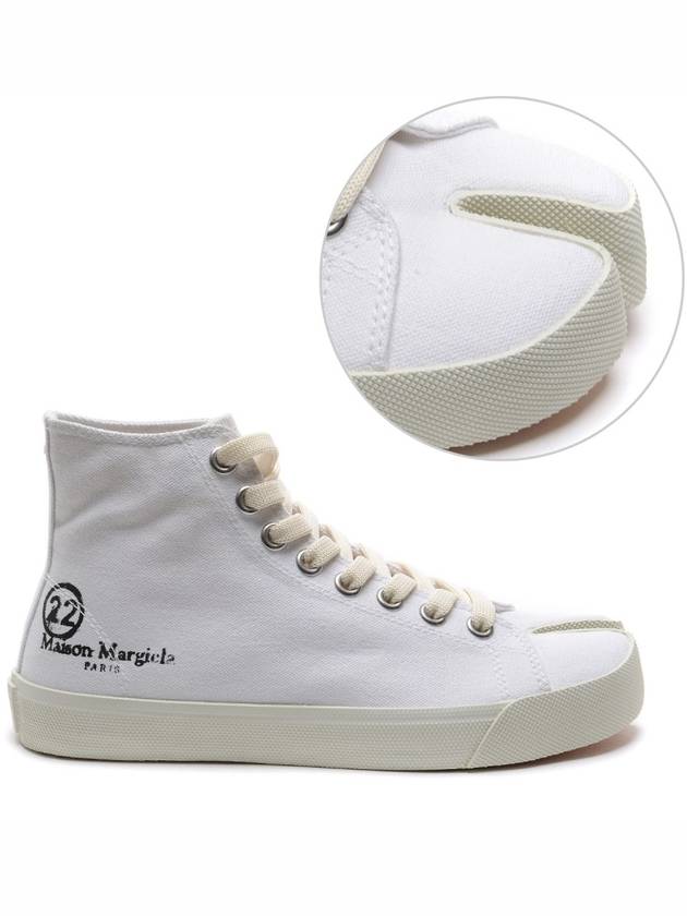 Tabi Canvas High Top Sneakers White - MAISON MARGIELA - BALAAN 2