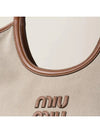 Ivy Canvas Tote Bag Beige Brandy - MIU MIU - BALAAN 6