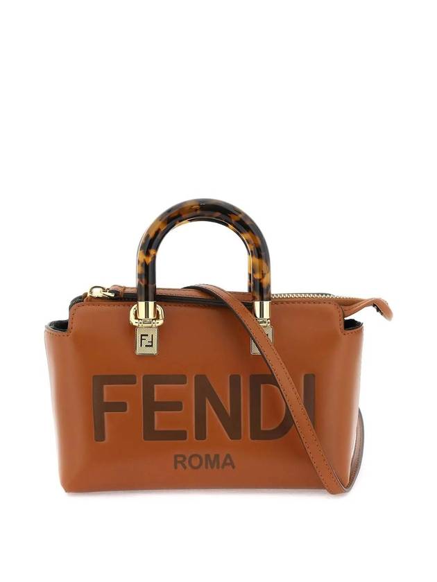 By The Way Small Leather Tote Bag Brown - FENDI - BALAAN 1