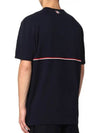 Midweight Jersey Short Sleeve T-Shirt Navy - THOM BROWNE - BALAAN 3