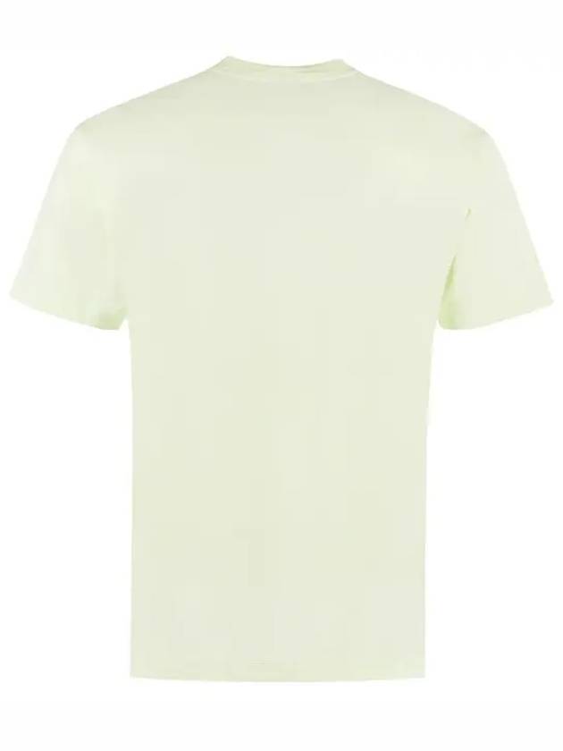 Logo Patch Cotton Short Sleeve T-Shirt Light Green - STONE ISLAND - BALAAN 3