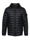 Loom Woven Chambers R-Nylon Down-TC Light Hoodie Down Jacket Black - STONE ISLAND - BALAAN 2