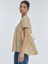 Any Short Sleeve Blouse Beige - MANAVIS7 - BALAAN 2