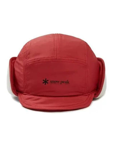 Padded Earflap Lab Wrap Cap Red S23WUFCP61 - SNOW PEAK - BALAAN 1